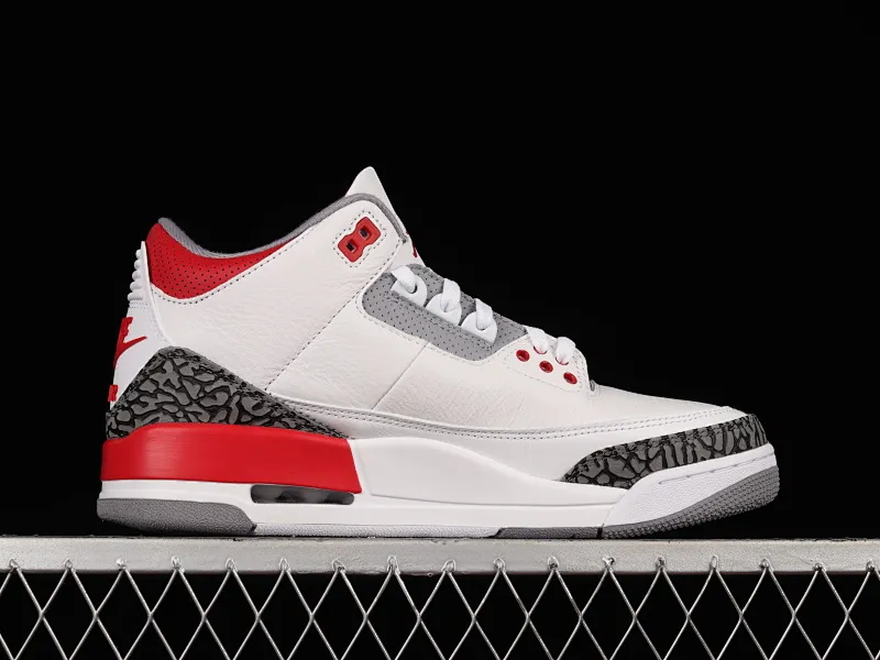 All categories Air Jordan Jordan series basketball shoes Air Jordan 3 foreign trade version Air Jordan 3 Retro "Fire Red" AJ3 Joe 3 new flame red DN3707-160